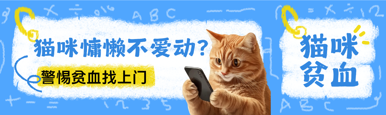 猫咪总蔫蔫不爱动？可能是贫血在预警